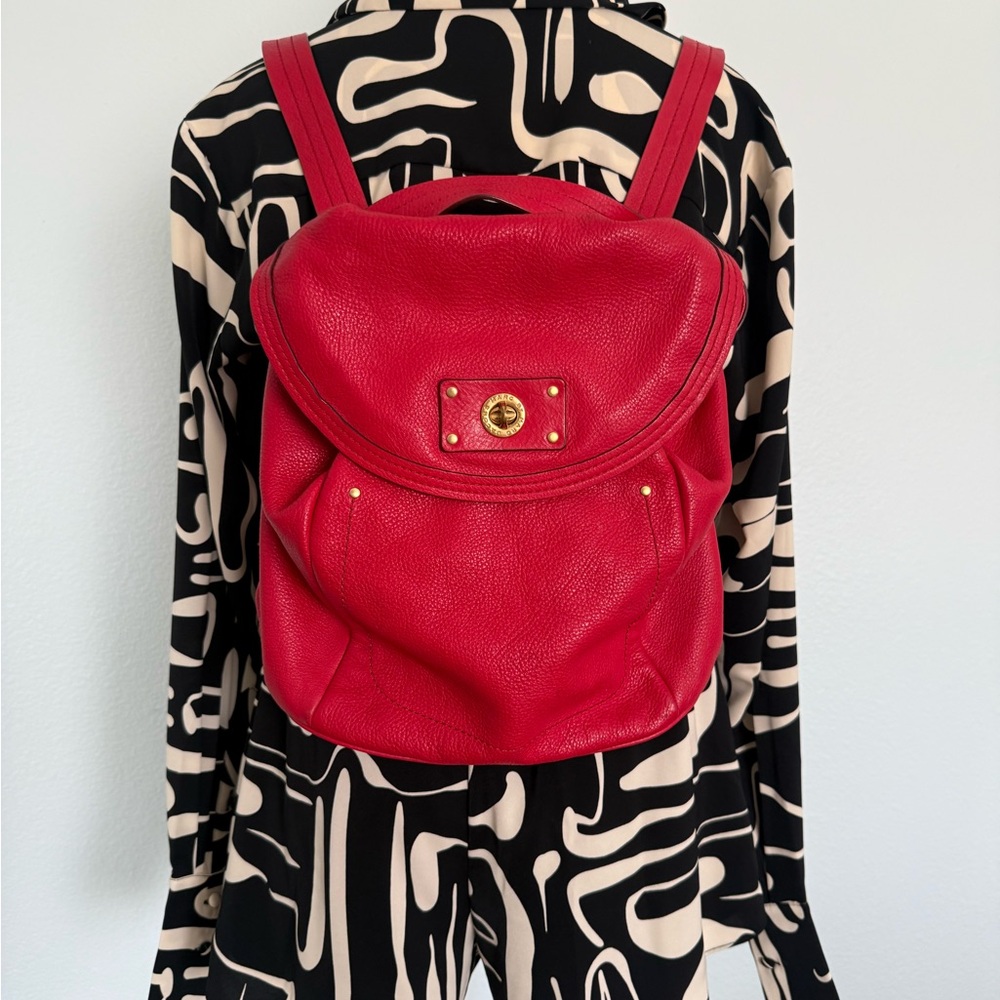 Marc Jacob’s Red Leather Backpack